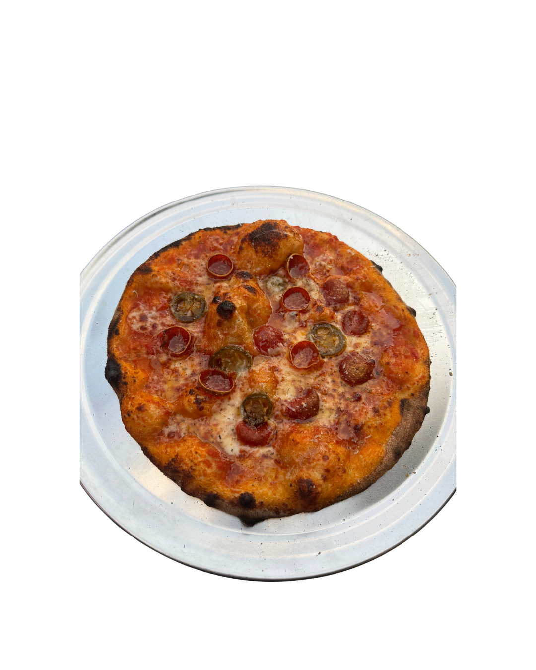 Pepperoni pizza in box